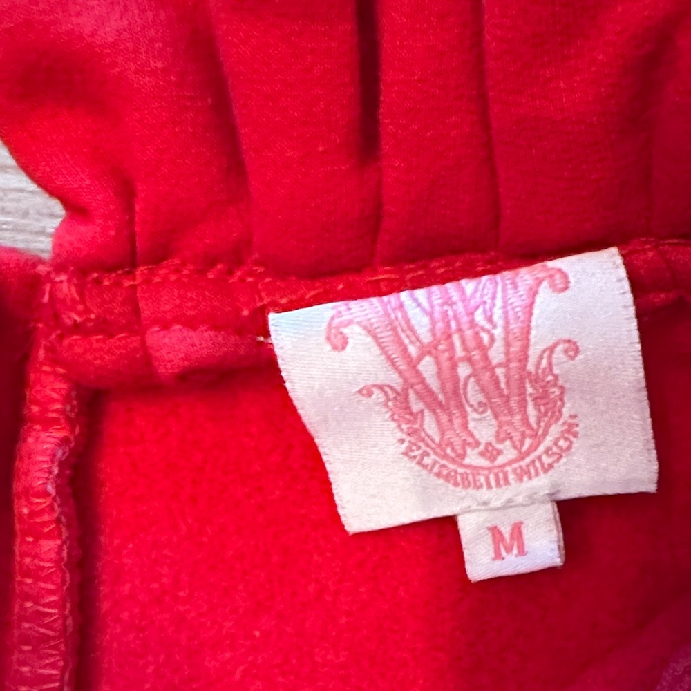 Red Ruffled Women's Top - Picture 2 of 4